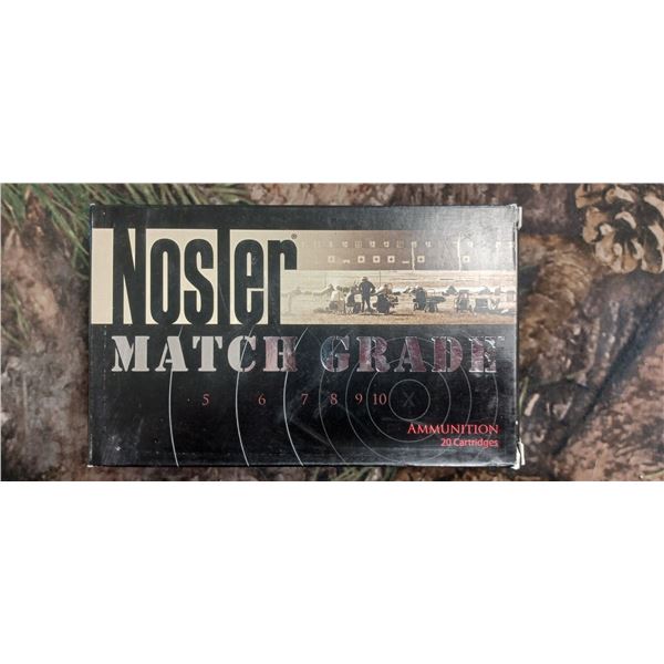 1 BOX 33 NOSLER NOSLER MATCH GRADE, SUSTOM COMPETITION 300 GRAIN 20 ROUNDS PER BOX NO SHIPPING ON AM