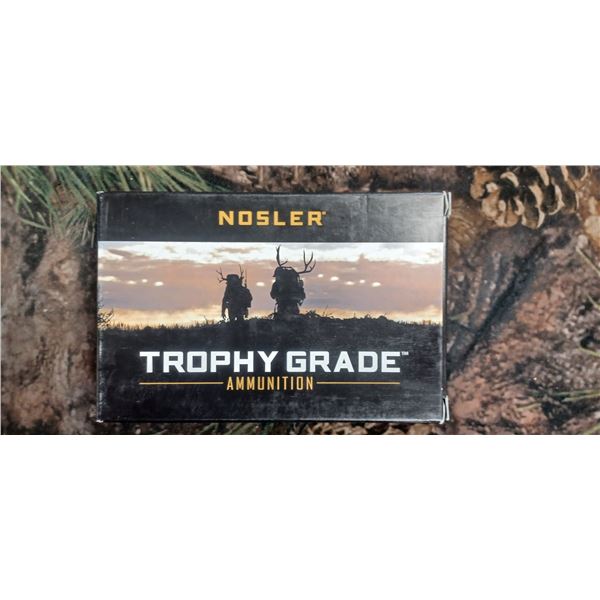 1 BOX 35 WHELEN NOSLER TROPHY GRADE ACCU-BOND 225 GRAIN 20 ROUNDS PER BOX NO SHIPPING ON AMMO