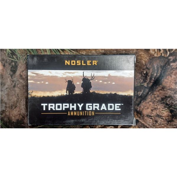 1 BOX 7MM REM MAG. NOSLER TROPHY GRADE ACCU BOND 160 GRAIN 20 ROUNDS PER BOX NO SHIPPING ON AMMO