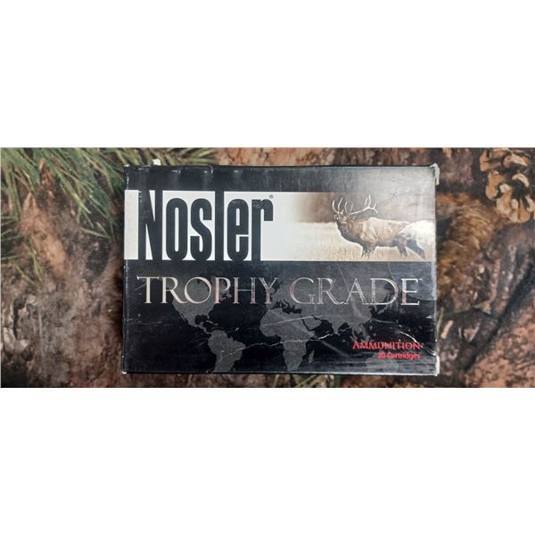1 BOX 6.5 284 NORMA NOSLER TROPHY GRADE AB, 130 GRAIN 20 ROUNDS PER BOX NO SHIPPING ON AMMO