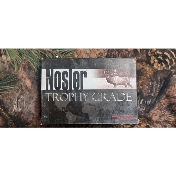 1 BOX 6.5 284 NORMA NOSLER TROPHY GRADE AB, 130 GRAIN 20 ROUNDS PER BOX NO SHIPPING ON AMMO