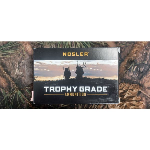1 BOX 6.5 284 NORMA NOSLER TROPHY GRADE AB, 140 GRAIN 20 ROUNDS PER BOX NO SHIPPING ON AMMO