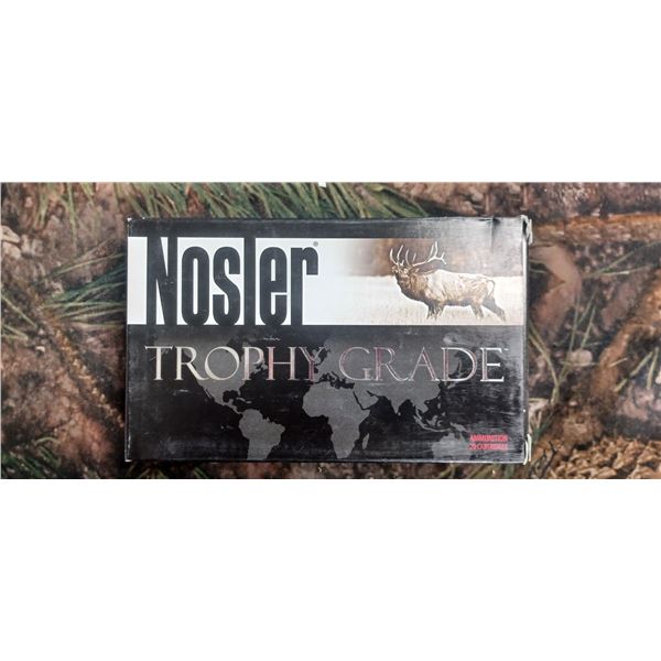 1 BOX 26 NOSLER NOSLER TROPHY GRADE ABLR 140 GRAIN 20 ROUNDS PER BOX NO SHIPPING ON AMMO