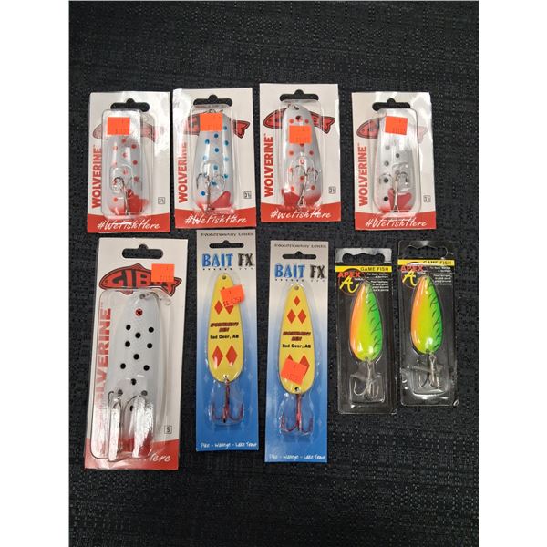 ASSORTED GIBBS/APEX/COLLECTABLE FISHING LURES 9 CNT