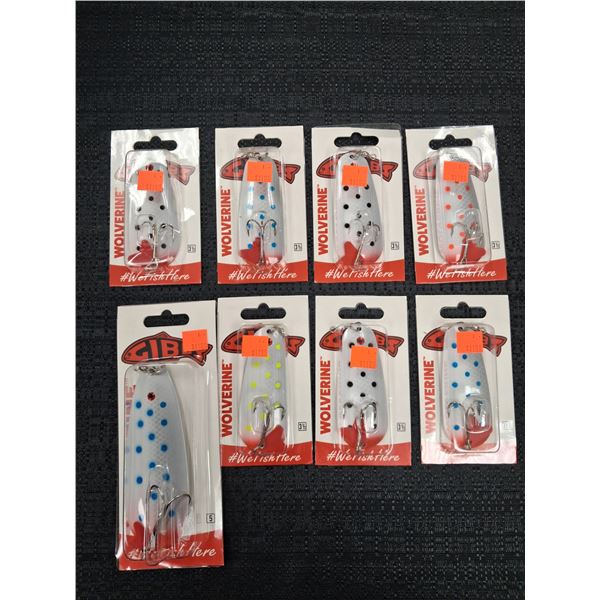GIBBS WOLVERINE FISHING LURES 8 CNT