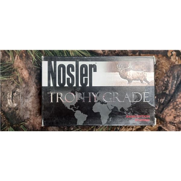 1 BOX 26 NOSLER, NOSLER TROPHY GRADE UPFRONT ABLR 129 GRAIN 20 ROUNDS PER BOX NO SHIPPING ON AMMO