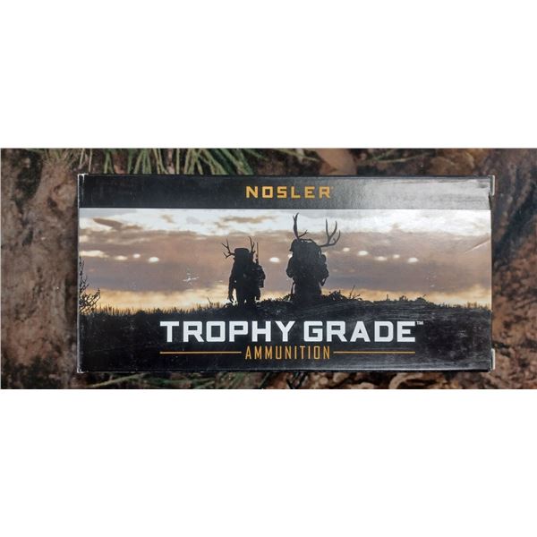 1 BOX 6.5 PRC NOSLER TROPHY GRADE ABLR 142 GRAIN 20 ROUNDS PER BOX NO SHIPPING ON AMMUNTION