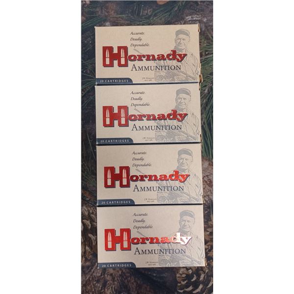 4 BOXES 6.8MM SPC HORNADY VARMINT EXPRESS V-MAX 110 GRAIN 20 ROUNDS PER BOX NOS SHIPPING ON AMMUNTIO