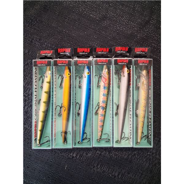 RAPALA LOT OF 6, F 18, VARIOUS COLORS