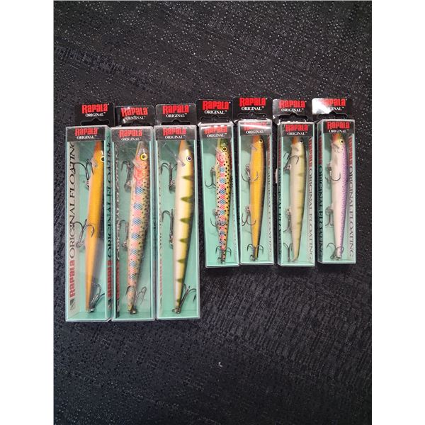 RAPALA LOT OF 7,  VARIOUS COLORS, F 13, F 18.