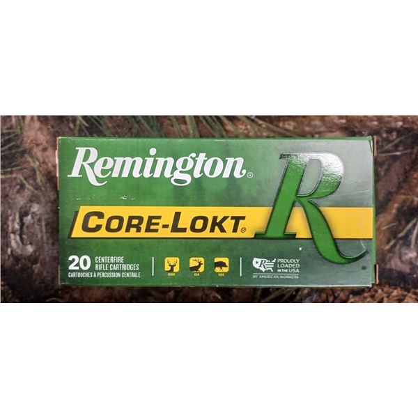 1 BOX 300 SAVAGE REMINGTON CORE-LOKT PSP 150 GRAIN 20 ROUNDS PER BOX NO SHIPPING ON AMMO