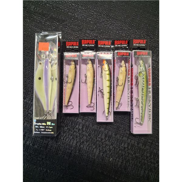 RAPALA ASSORTED LOT OF 6 , HJ 14, HJ 10, HJ 12.