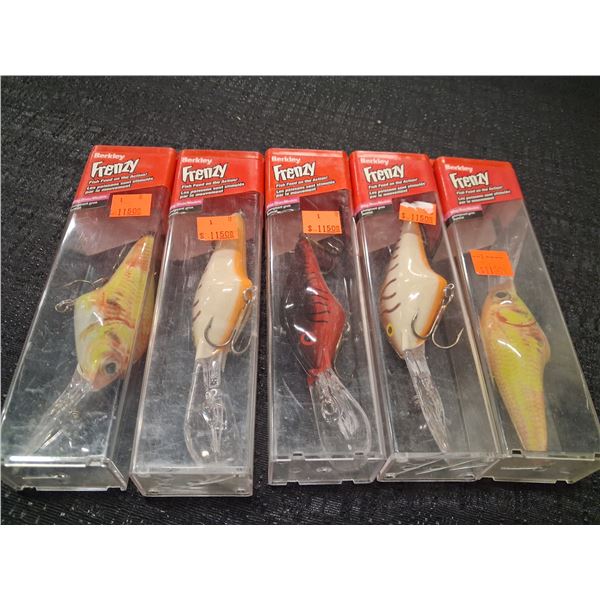 BERKEY FRENZYS - ASSORTED FISHING LURES 5 CNT