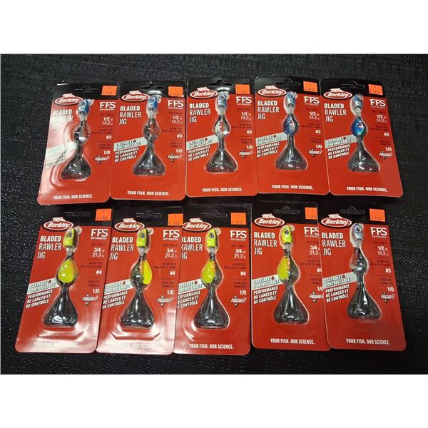 LARGE LOT OF BERKLEY BLADED RAWLER JIG 1/2 OZ, 3/4 OZ