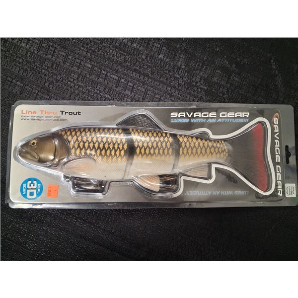 3D LAKE TROUT FISHING LURE LIFE LIKE 16" 24-OZ. SLOW SINK