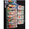 Image 1 : LOT OF ASSORTED SHIMMY JERK LURES & MUSTAD TREBLE HOOKS SIZE 4