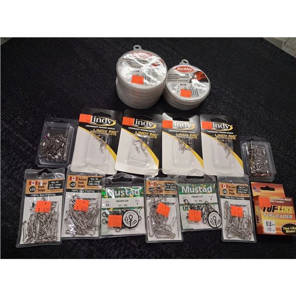 VARIOUS LARGE LOT LEADER BUILDING SNAPS & SWIVELS 22CNT