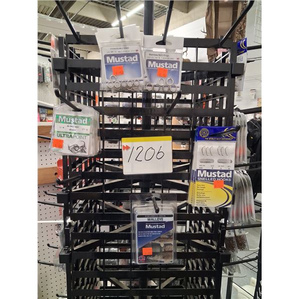 WHOLE SPIN RACK-INCLUDEDS THE RACK VARIOUS TREBLE HOOKS WIDE GAP, SPLITING, SNELLED
