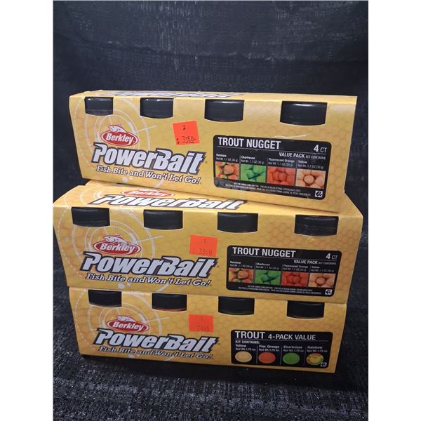VALUE PAKS OF BERKELY TROUT POWER BAIT 5 CNT