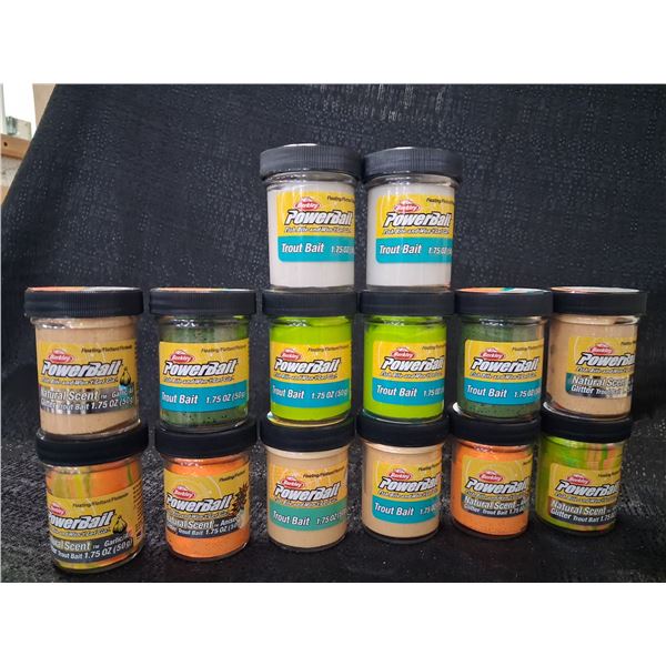 BERKLEY TROUT POWER BAIT RAINBOW GREEN ORANGE YELLOW  14 CNT