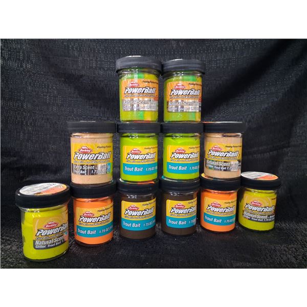 BERKLEY TROUT POWER BAIT BROWN YELLOW RAINBOW ORANGE  12 CNT