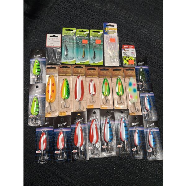 VARIOUS FISHING LURES, JIGHEADS 25 CNT