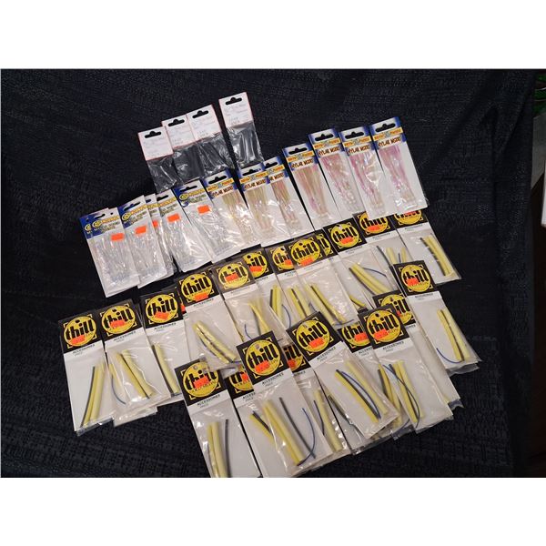 HUGE LOT OF REPLACEMENT RUBBER SLEEVES, MULAR SQUID INSERTS EACH CINCH 45 CM PKG5