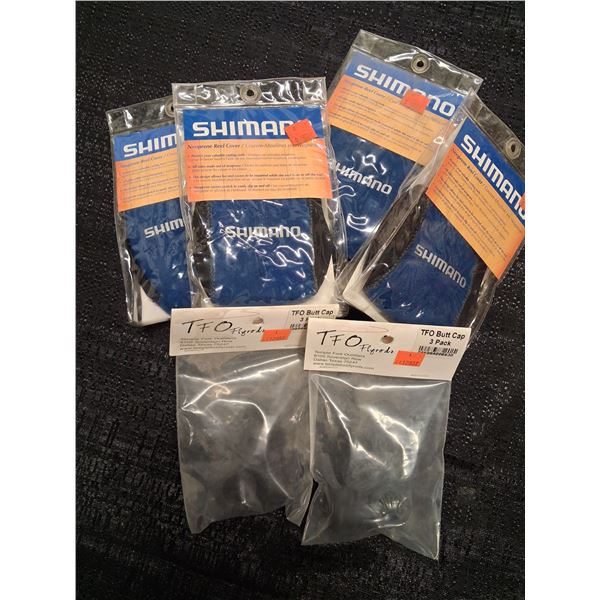 SHIMO REEL COVERS, REPLACEMENT TFO BUTT CAPS 6 CNT