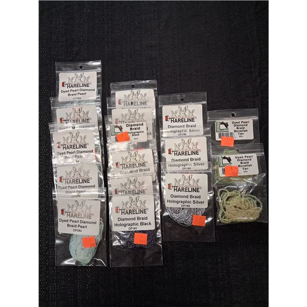 ASSORTED DIAMOND BRAIDS SOME HOLOGRAPHIC (16PK) 1 CNT