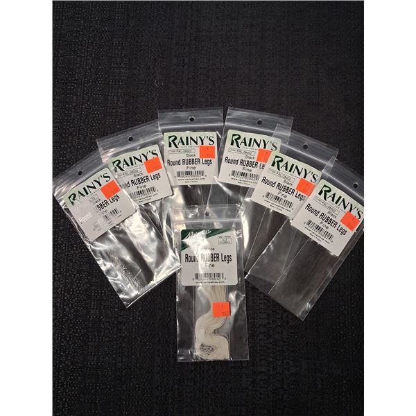 RAINY'S ROUND RUBBER LEGS BLACK/WHITE (7PK) 1 CNT