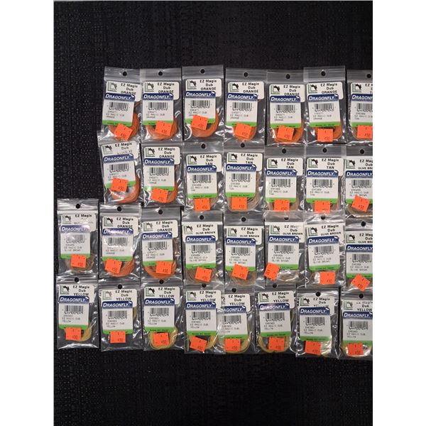 LARGE LOT OF MAGIC DUBBING VARIOUS COLORS (30 PK) 1CNT