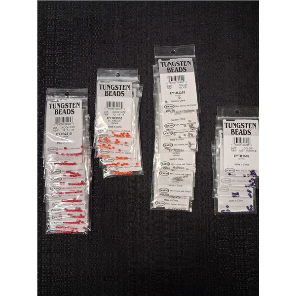 VARIOUS COLORS OF 7/64" TUNGSTEN BEADS (29 PK) 1 CNT
