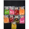 Image 1 : DECEIVER STRUNG ROOSTER SADDLES VARIOUS COLORS (10 PIECE)