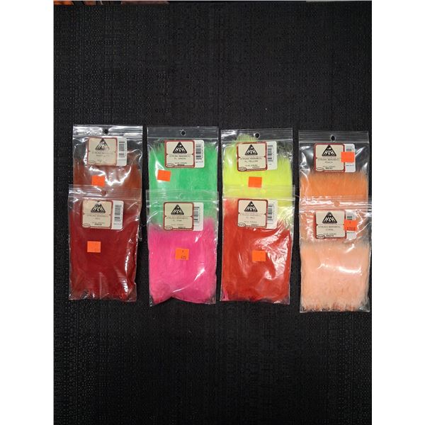 ASSORTED STRUNG MARABOU VARIOUS COLORS (8 PIECE)