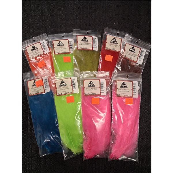 SELECT MARABOU VARIOUS COLORS (9 PIECE)