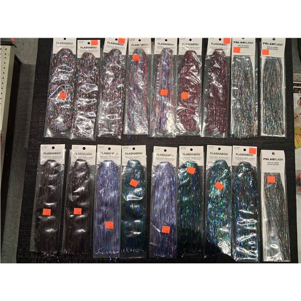 ASSORTED TINSEL FLASHABOU (18 PIECE)