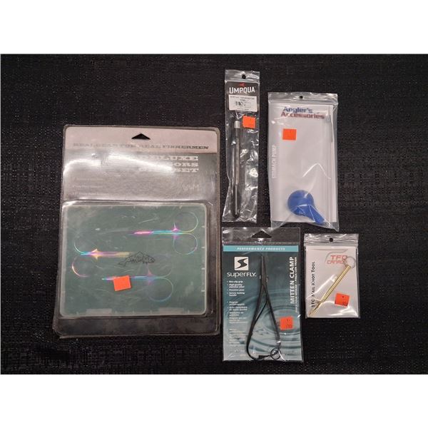 MIX LOT DELUYE SCISSORS, STOMACH PUMP, NAIL KNOT TOD, STREAM THEROMETER (5 PIECE)