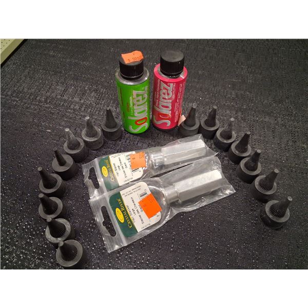 MIXED SOLAREZ U CURE, HAIR STACKERS, LIDS FOR SOLAREZ (19 PIECE)