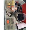 Image 3 : RANDOM BOX OF FLY TYING THREADS, X10 POUCHES, JAR OF COPPER WIRE (12 PIECES)