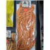 Image 4 : ASSORTED COLORS BARRED RABBIT HALF SKINS (9 PIECES) 1 CNT