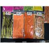 Image 2 : ASSORTED COLORS BARRED RABBIT HALF SKINS (9 PIECES) 1 CNT