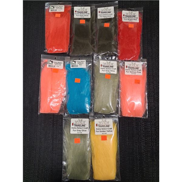 ASSORTED COLORS OF EXTRA SELECT CRAFT FUR (10 PIECE ) 1 CNT