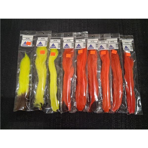ASSORTED CALFTAIL'S RED & YELLOW ( 9 PIECE ) 1 CNT