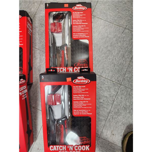 2 SETS BERKLEY 7" XCD FILET KNIVES