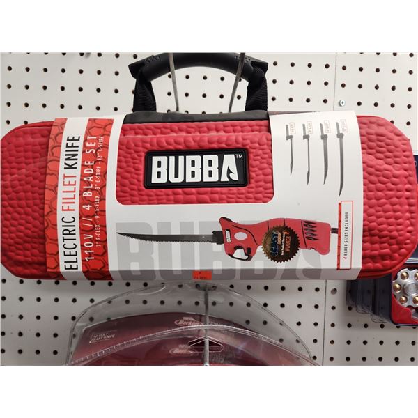 BUBBA 110V ELECTRIC FILET KNIVES C/W 4 BLADES $210.00 RETAIL