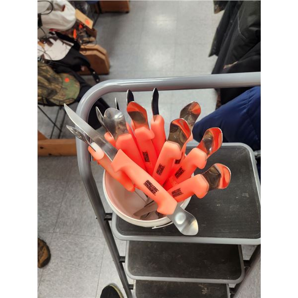 12 FISH GUTTING KNIVES WITH SPOON