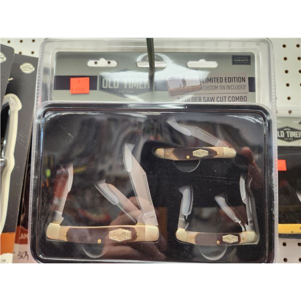 4 OLDTIMER 3PC FOLDING KNIFE SETS