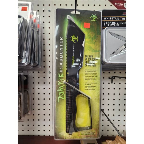 4 ZOMBIE HEAD HUNTERS MACHETE