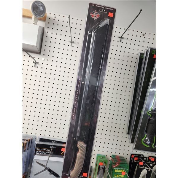 KAZ 2X 20" MACHETES C/W SHEATH