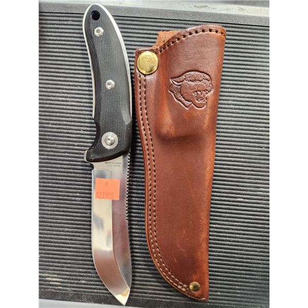 KATZ PRO 45 SKINNING KNIFE C/W LEATHER SHEATH